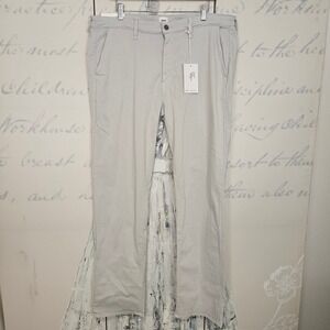 Edwin Otis Chino Mens 38 Stone Grey Stretch Straight Leg Pants NWT $168